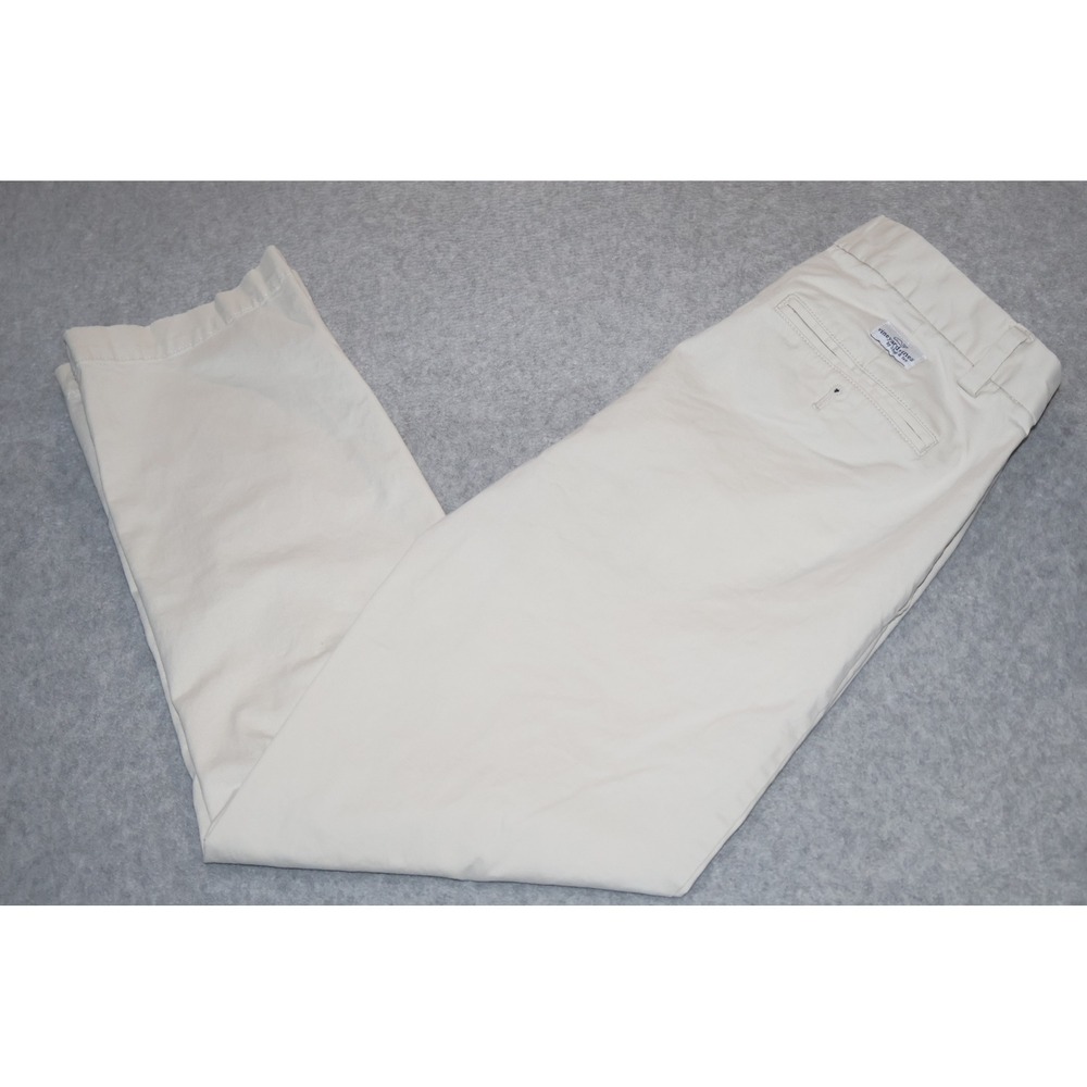 Vineyard Vines Chino Pants Mens 30x29 Beige Breaker Flat Front Cotton Blend **